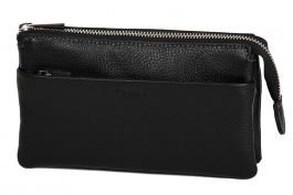 Pochette Katana En Cuir De Vachette Grainé Orange - Modèle 69904, Compacte Et Élégante