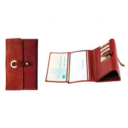 Compagnon / Porte-chéquier Katana Cuir De Vachette Collet K353050 Noir