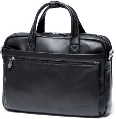 Porte-ordinateur Gérard Henon Gentleman en Cuir de Vachette lisse souple GH 2680