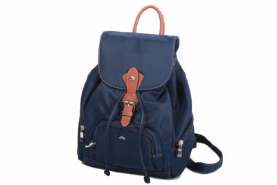 Sac à dos Katana Nylon garni croûte de cuir de vachette K 29307