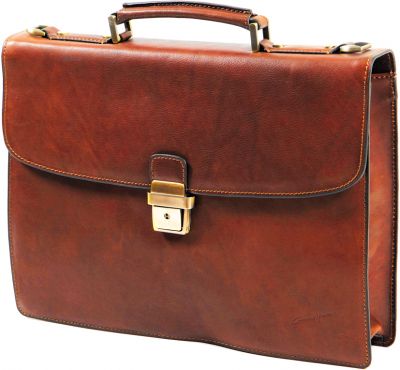 Cartable Arizona Gérard Henon Cuir de Vachette gras pleine fleur 1 soufflet GH 5225