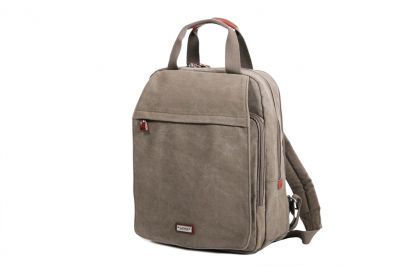 Sac à dos Katana en toile garnie Cuir de Vachette K6559