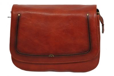 Besace Katana Cuir de Vachette collet végétal 66802