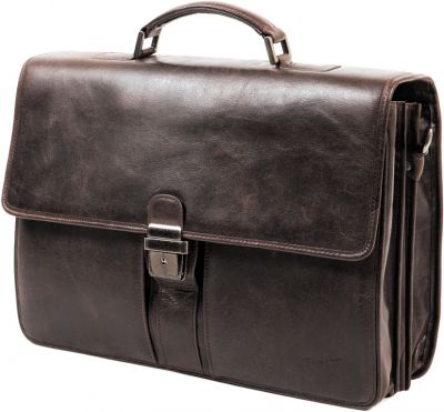 Cartable Gérard Henon Outland en Cuir de Vachette Vieilli pleine fleur GH 8328