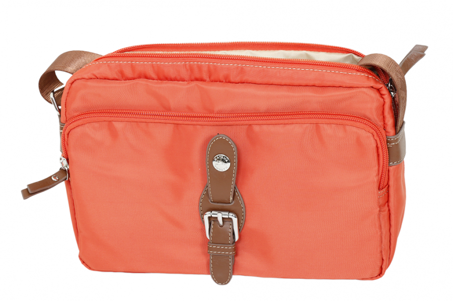 Besace Katana Nylon garni croûte de cuir de vachette K 29301 