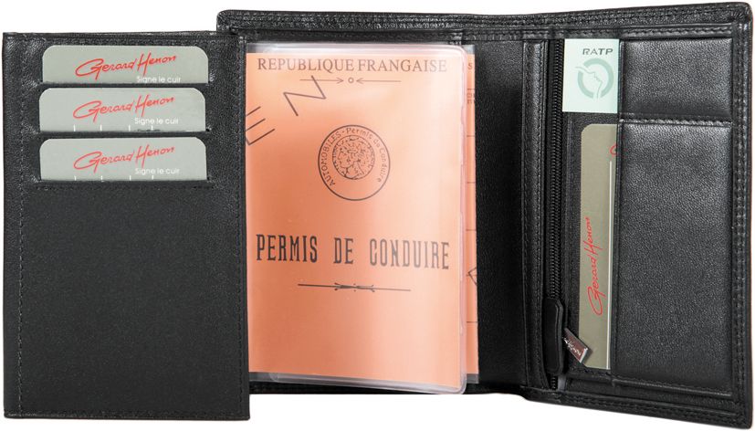 Porte feuille Gerard Henon GH 33514 Cuir de Vachette souple lisse Lubysac vente en ligne de sacs Katana et Gerard Henon