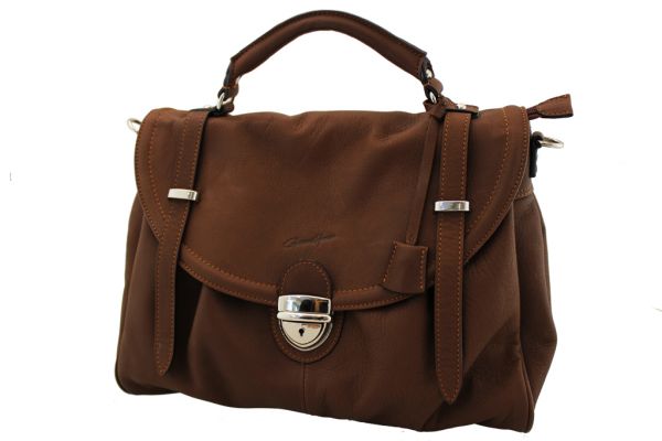 Sac à main Gérard Henon GH 19202 Cuir de Vachette souple Fauve