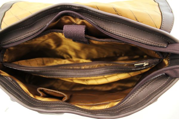 Sacoche Porte-Ordinateur Gérard Henon Cuir Vachette GH 2980 - Pour PC Jusqu'à 15" - Dimensions 38 X 30 X 7.5 Cm - Style Professionnel