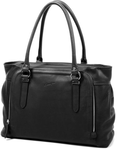 Sac shopping Gérard Henon GH 19205 Cuir de Vachette souple noir