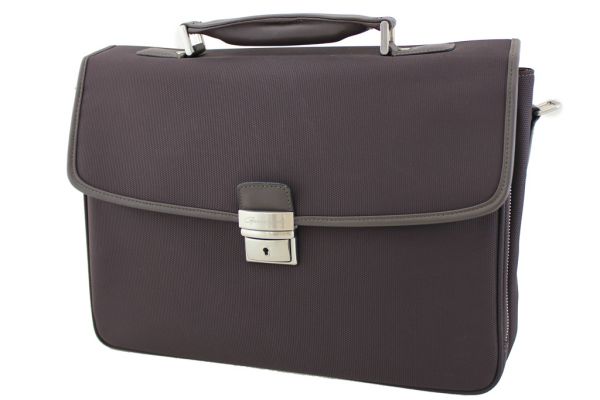 Cartable Gérard Henon New Styl' GH 2327 Nylon garni cuir de Vachette