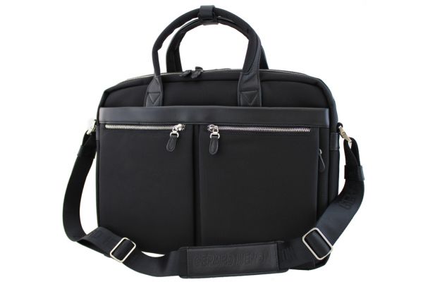 Sacoche / porte-ordinateur Gérard Henon New Styl' GH 2381 Nylon garni cuir de Vachette