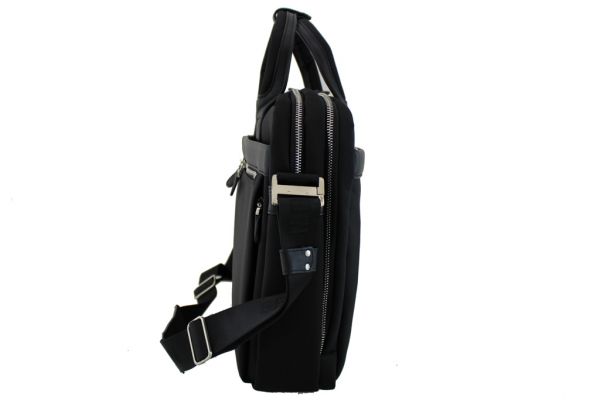 Sacoche / porte-ordinateur Gérard Henon New Styl' GH 2381 Nylon garni cuir de Vachette