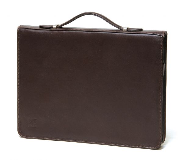 Conférencier Gérard Henon Softline GH 2545 Cuir de vachette lisse souple - Marron