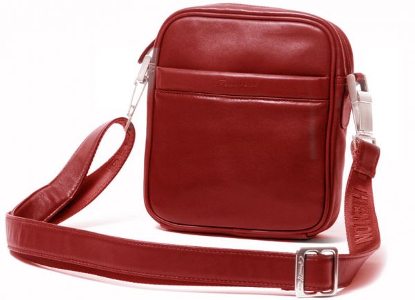 Pochette Gérard Henon Soft line GH 2553  Cuir de Vachette lisse souple - Rouge