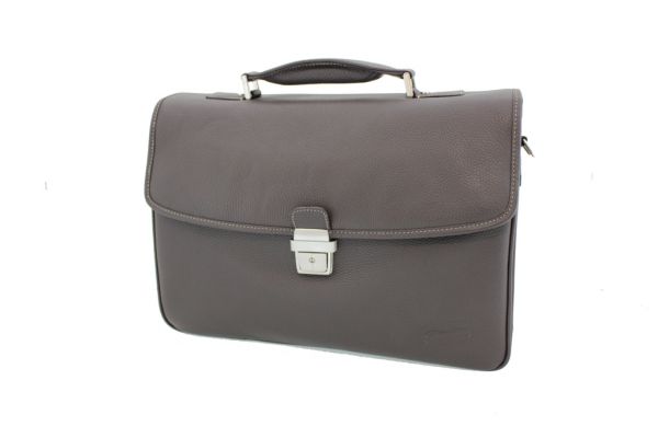 Cartable Gérard Henon Golf cuir de vachette grainé 2945 face