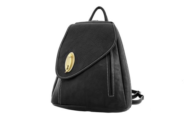 Sac à dos Katana K 322016 Cuir de Vachette gras - Noir