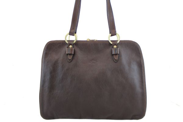 Sac shopping Katana K 32596 Cuir de Vachette gras - Chocolat