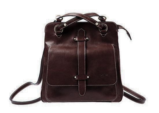 Sac à dos Katana en cuir de Vachette gras K 32605 - Chocolat