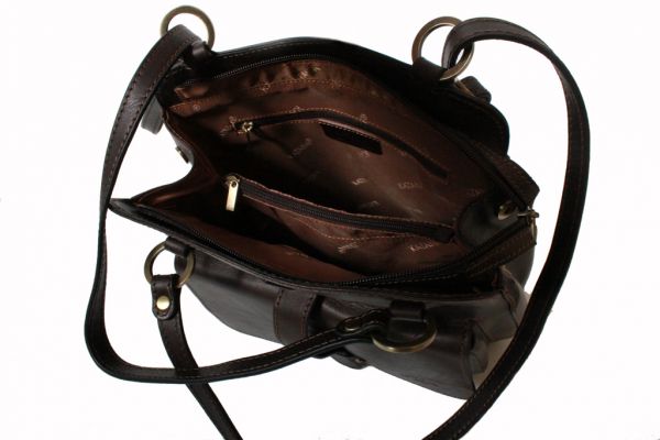 Sac à dos Katana en cuir de Vachette gras K 32605 - Intérieur