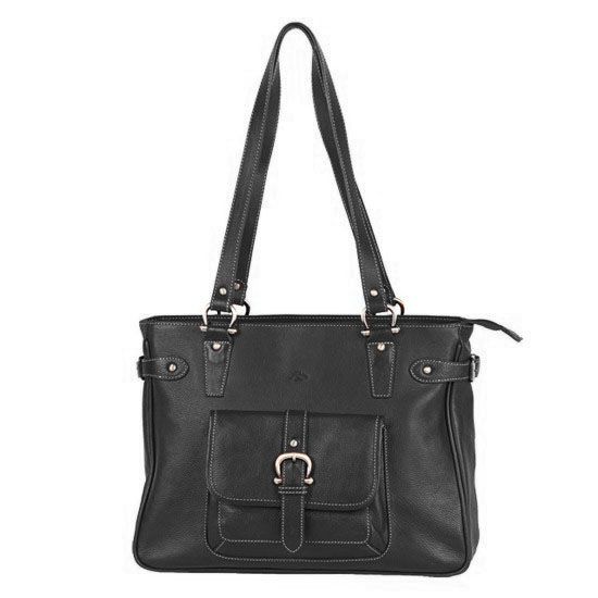 Sac shopping Katana K 32906 Cuir de Vachette gras - Noir