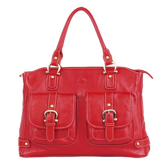 Sac shopping Katana en cuir de Vachette gras K 32908 - ROUGE