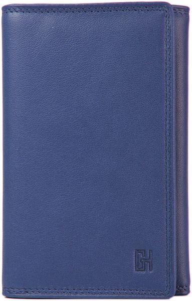 Porte-feuille Gérard Henon GH 33518 Cuir de Vachette souple lisse - Bleu