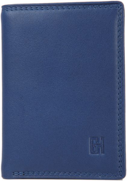 Porte-cartes Gérard Henon GH 33537 Cuir de Vachette Lisse Softline - Bleu