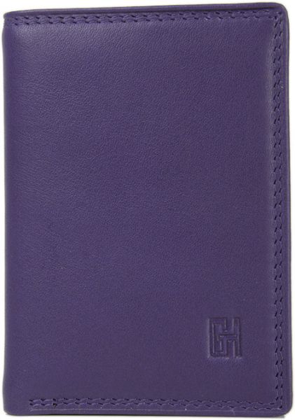 Porte-cartes Gérard Henon GH 33537 Cuir de Vachette Lisse Softline - Violet