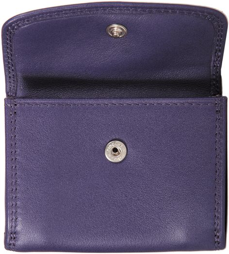 Porte-monnaie Softline GH 33560 Cuir de Vachette Lisse - Violet - Ouvert