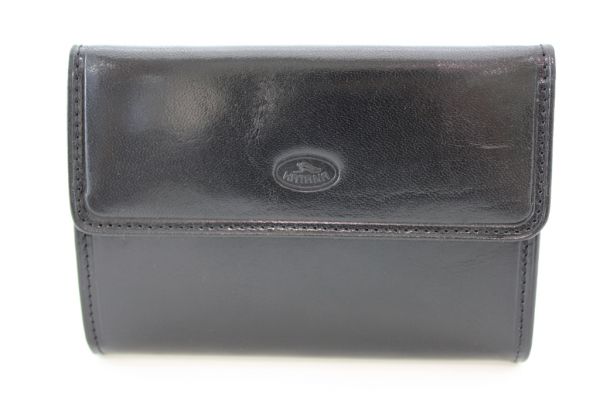 Porte-feuille femme Katana K 353109 Cuir de Vachette collet - Noir