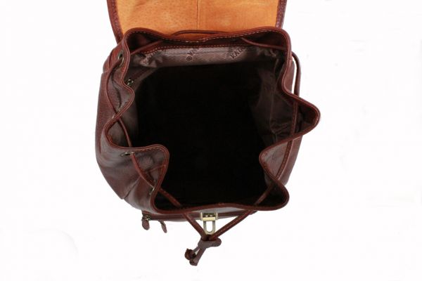 Sac à dos à rabat Katana K 36110 Cuir de Vachette gras