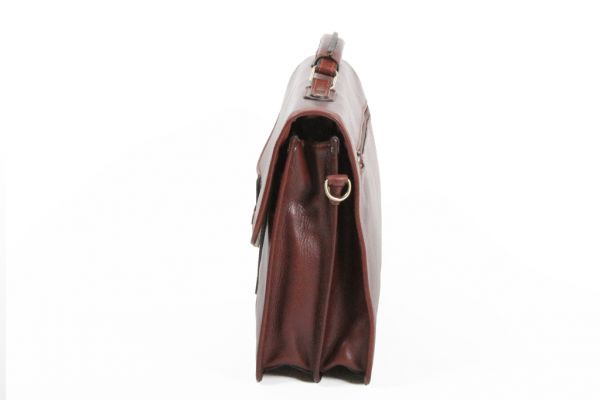 Cartable Katana K 36804 2 soufflets Cuir de vachette gras