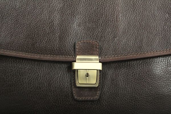 Cartable Katana 2 soufflets K 36822 Cuir de vachette gras