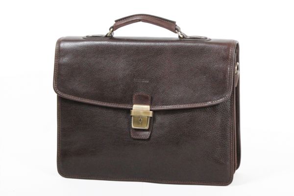 Cartable Katana 2 soufflets K 36822 Cuir de vachette gras