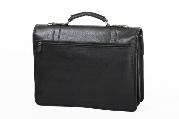 Cartable Katana 2 soufflets K 36842 Cuir de Vachette gras