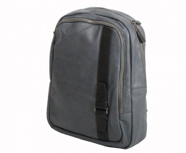 Pochette Gérard Henon Urban GH 2501 Cuir de Vachette lisse souple Gris