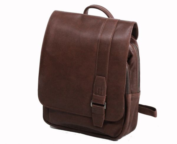 Sac à dos Urban Gérard Henon GH 4807 Cuir de Vachette souple - MARRON