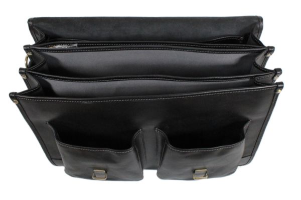 Cartable Gérard Henon Signature GH 5328 Cuir de Vachette gras