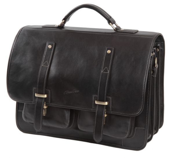 Cartable Gérard Henon Signature GH 5328 Cuir de Vachette gras