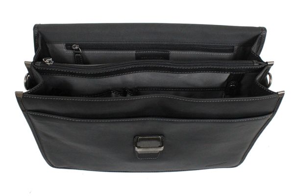 Serviette Gérard Henon Endurance en Cuir de Vachette Gras GH 5626