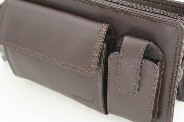 Pochette à glissière Katana K 62539 Cuir de Vachette lisse