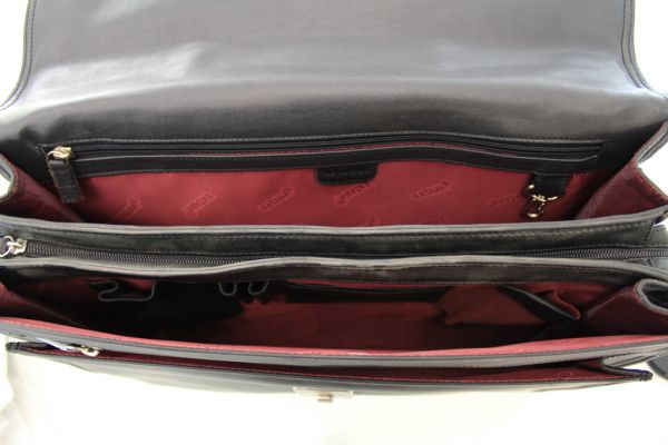 Cartable Katana à bandoulière K 62632 Cuir de Vachette lisse