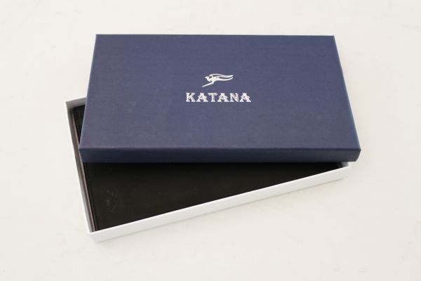 Porte-chéquier Katana K 653008 Cuir de Vachette souple Gras