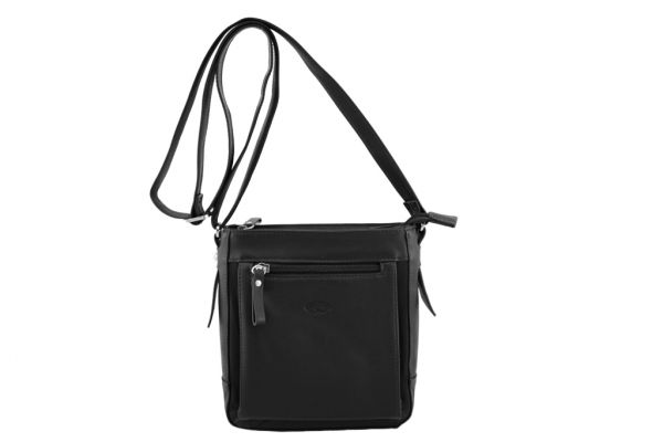 Pochette Katana K 66910 Cuir de Vachette lisse - Noir