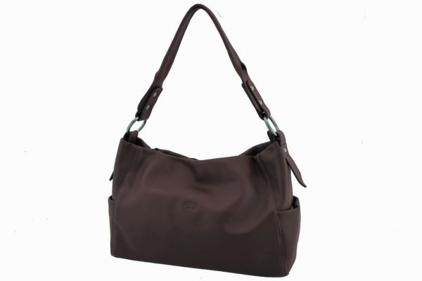 Sac à main Katana K 66915 Cuir de Vachette lisse - Marron