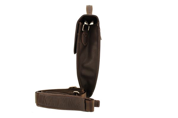 Cartable Katana à bandoulière K 69128 Cuir de Vachette grainé 1 soufflet - Profil