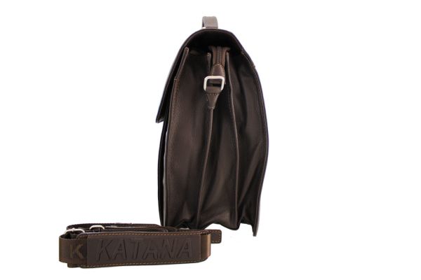 Cartable Katana K 69129  Cuir de Vachette grainé - Profil