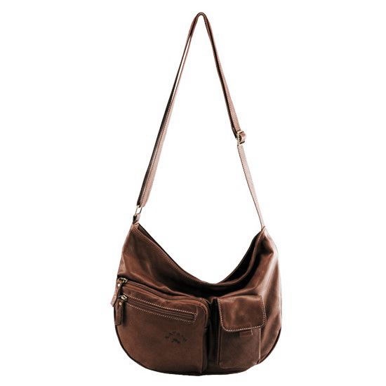 Besace Katana à bandoulière K 81206 Cuir de Vachette Sauvage - Chocolat