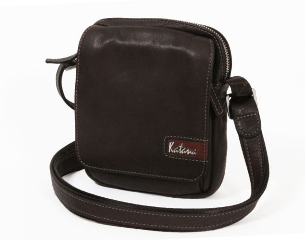 Pochette Katana K 81661 Cuir de Vachette sauvage - Chocolat