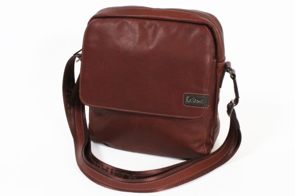 Besace Katana K 81664 Cuir de Vachette sauvage - Marron